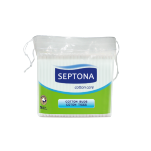Septona Cotton Buds ( 160pcs)- Plastic Bag With String