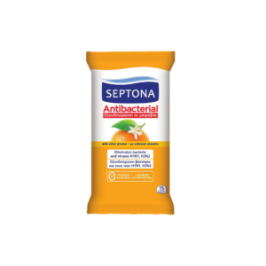 سبتونا مناديل مبللة  مضادة للبكتيريا “البرتقال” 15 منديل