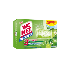 WC NET Toilet Blocks Intense Lime Fresh 4pcs