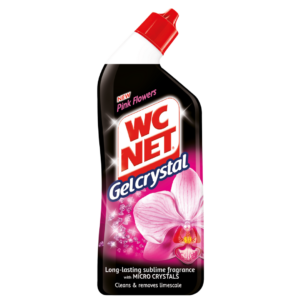 WC NET Toilet Cleaner Gel Crystal Pink Flowers 750ml