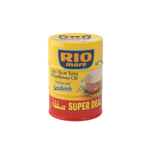 Rio Mare Light Meat Tuna in Sun Flower Oil Delicious With Sandwich 160gx3