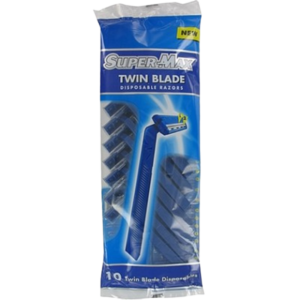 Supermax twin blades disposable 10 bag