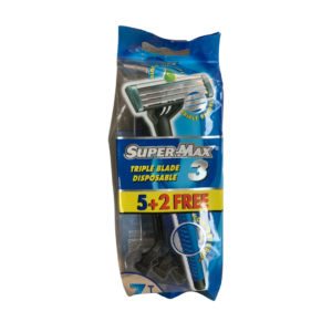 Supermax triple blades with strip comfort grip 5+2 smx 4 razer free