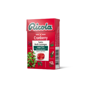 Ricola Cranberry Sugarfree Herb Drops 45g Sugarfree Box