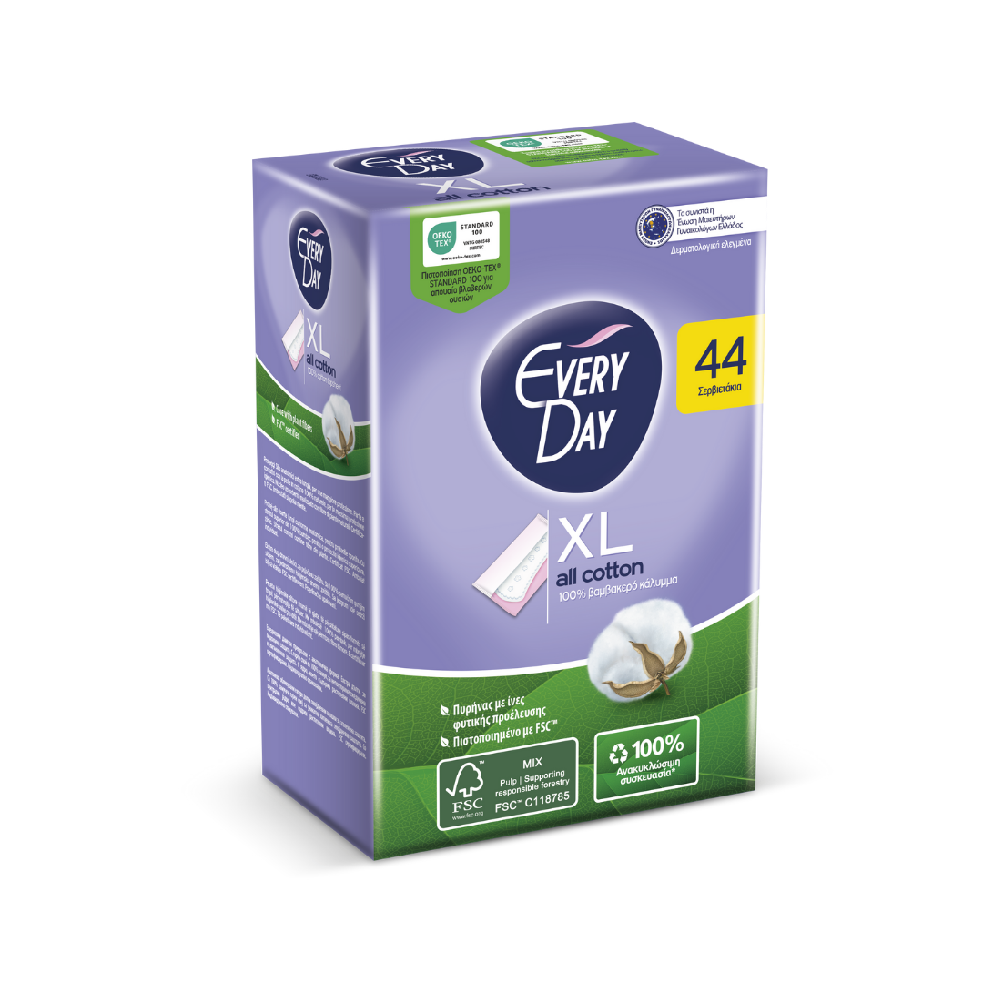 EVERYDAY ALL COTTON EXTRA LONG 44 PCS