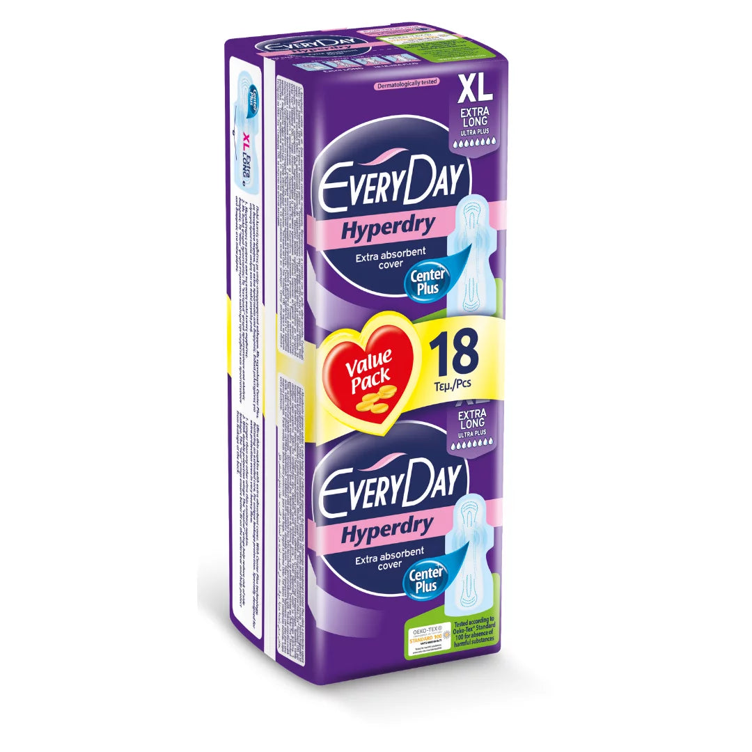 EVERYDAY Hyperdry EXTRA LONG ECO. 18 PCS