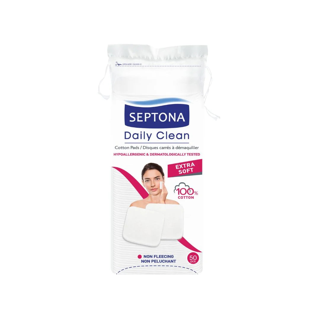 SEPTONA SQUARE COTTON PADS 50 PCS