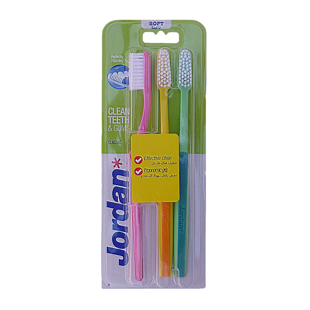Jordan Toothbrush Classic Soft 3 Pack