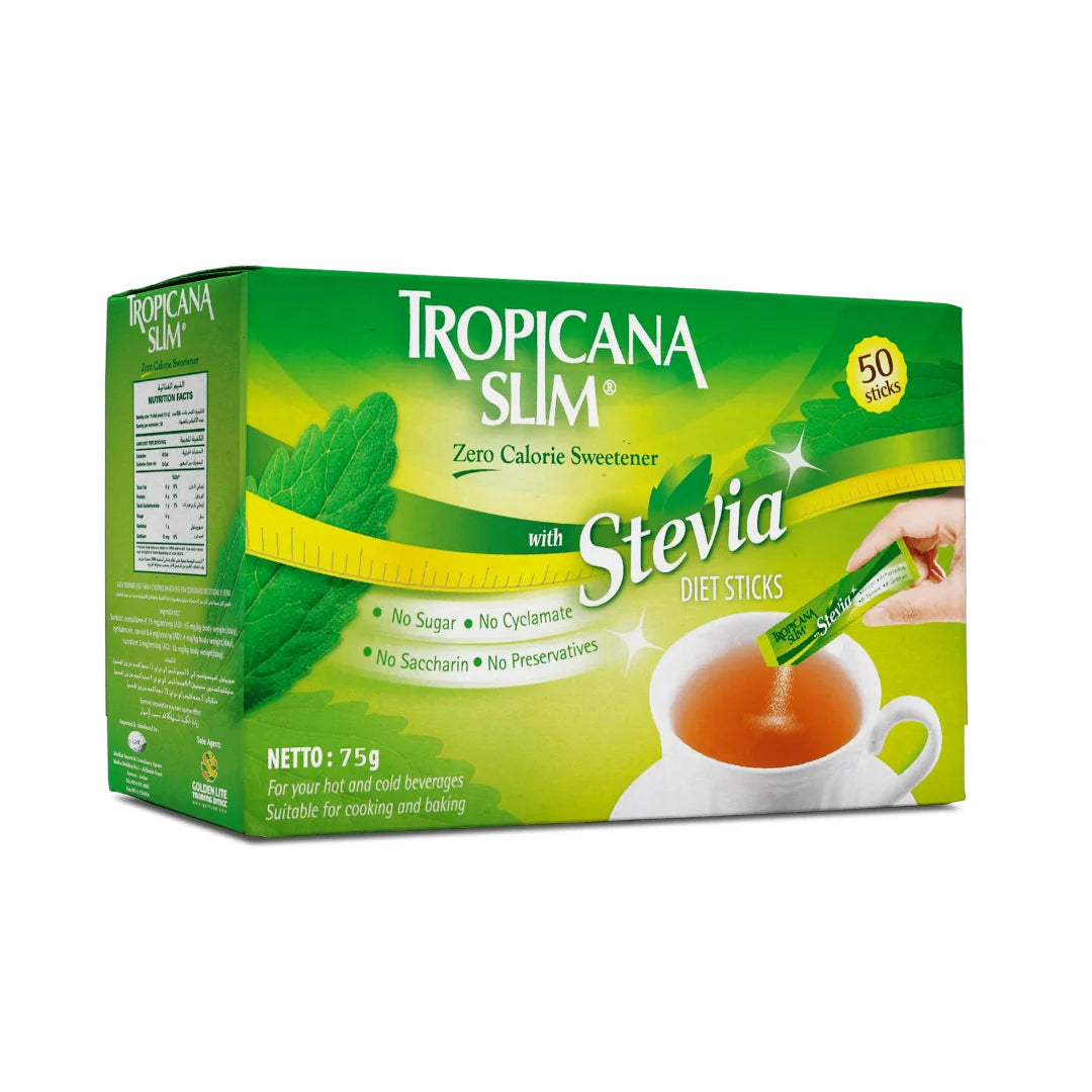 Tropicana Slim Low Calories Stevia 50 Sachets