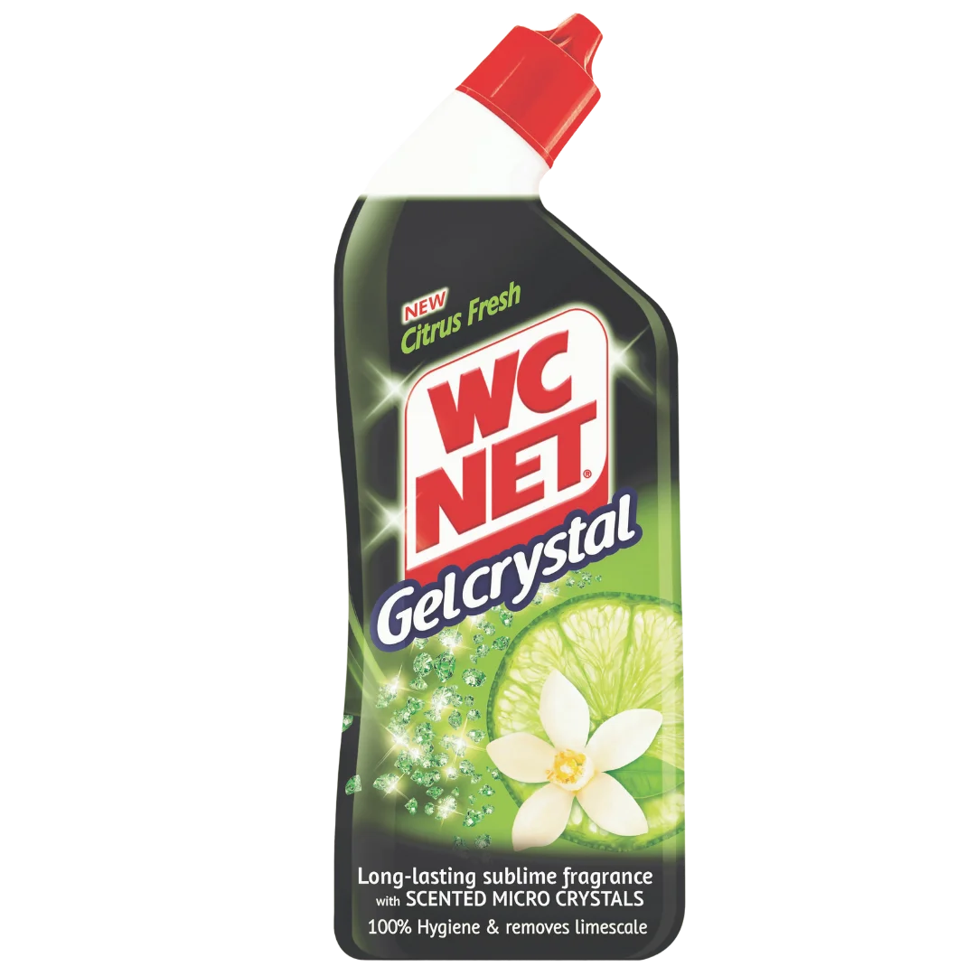 WC NET Toilet Cleaner Gel Crystal Green Citrus 750ml