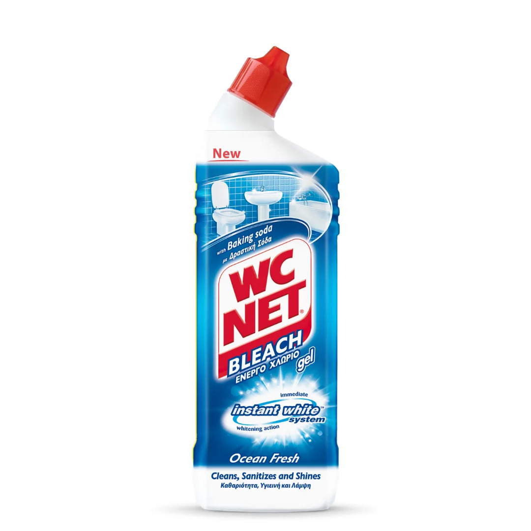 WC NET Toilet Cleaner Bleach Gel Ocean Fresh 750ml