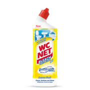 WC NET Toilet Cleaner Bleach Gel Lemon 750ml