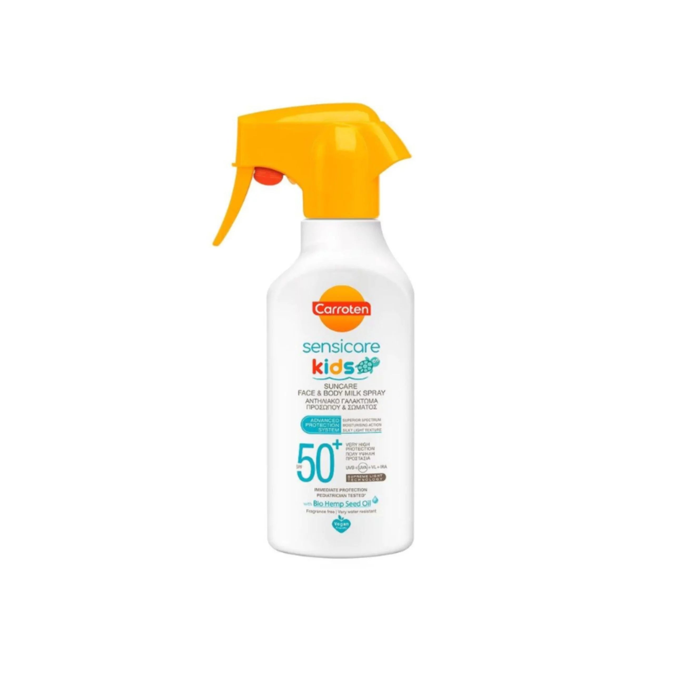 Carroten Sensicare Kids Suncare Face & Body Milk Spray 270ml - SPF50+