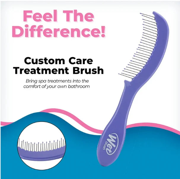WB Custom Care Thin Hair Detangling Comb-Purple