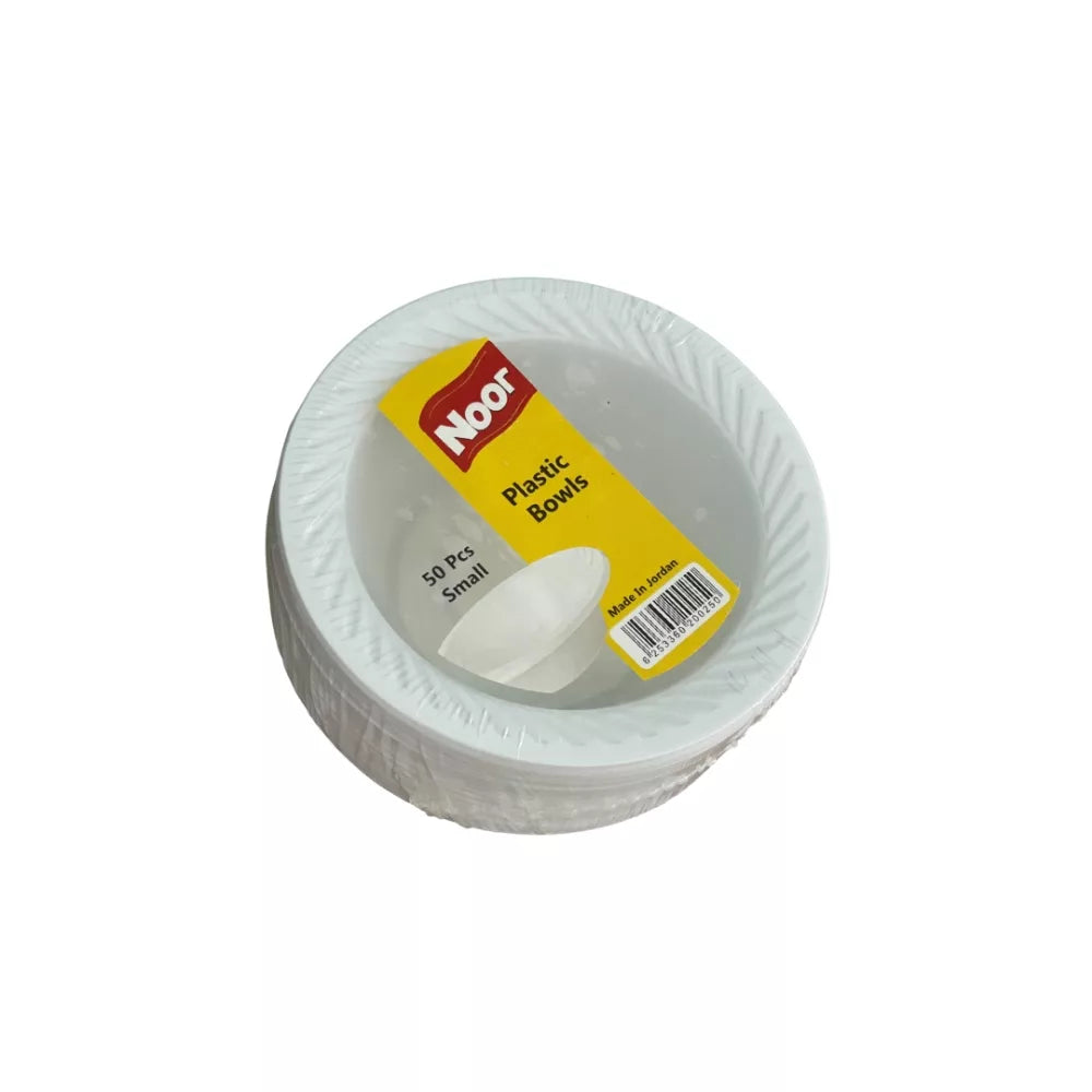 Noor plastic bowls  small 50pcs