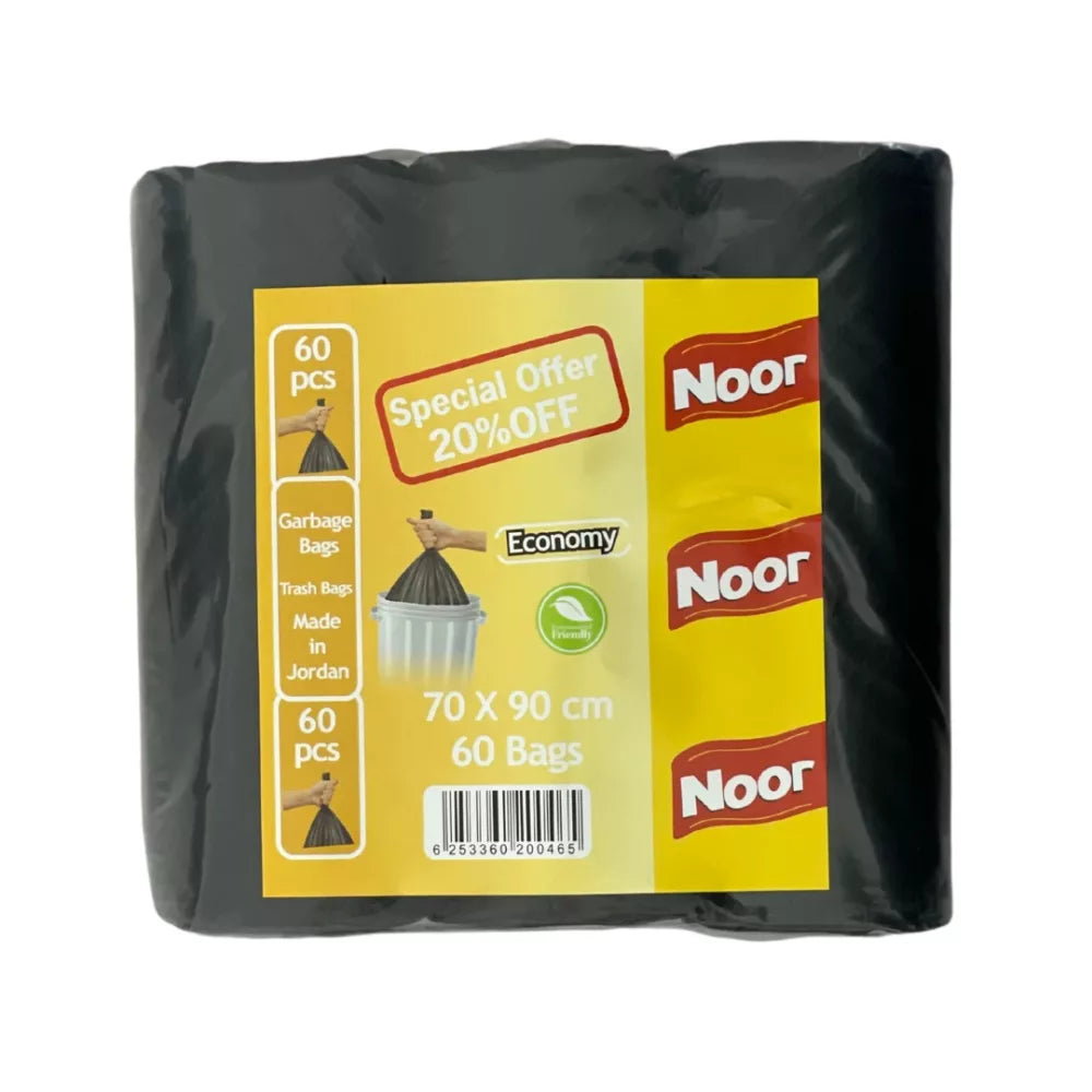 NOOR trash bags 70*90 economy  20% OFF 3 ROLLS