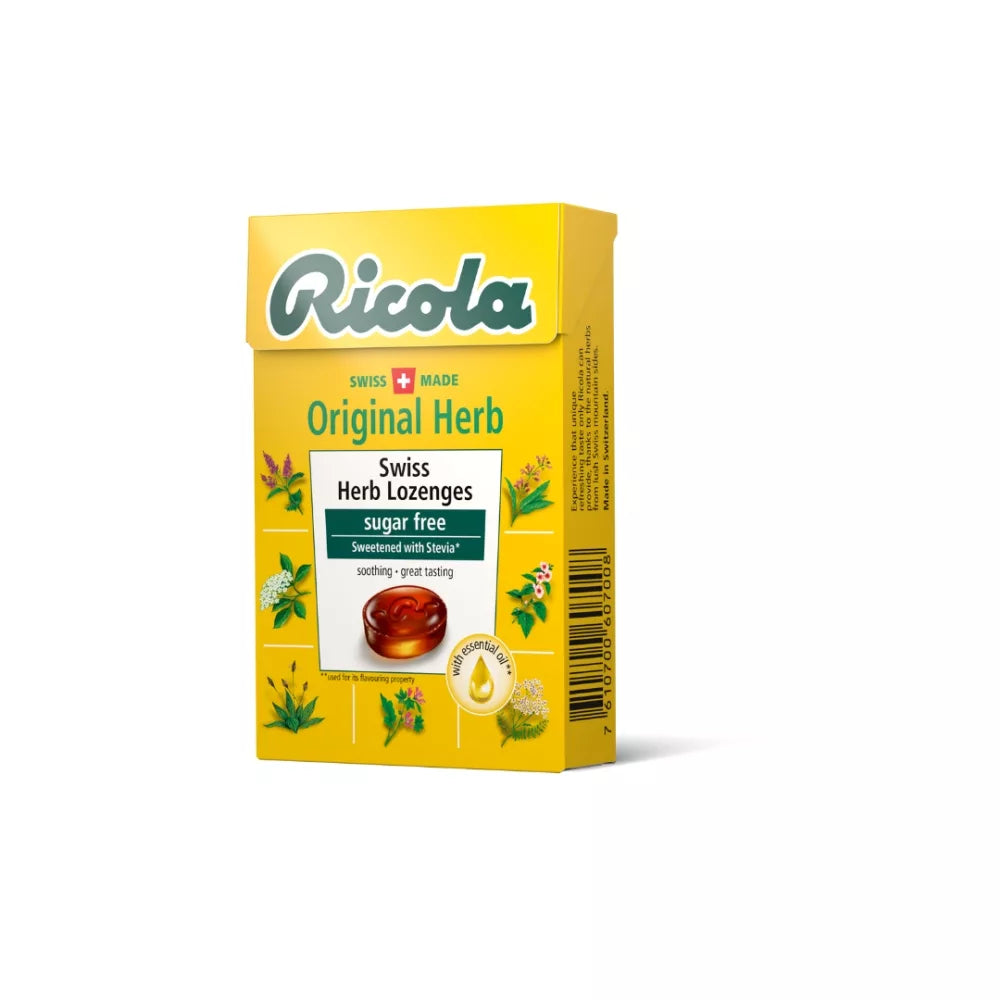 Ricola Original Herb Sugarfree Herb Drops 45g Sugarfree Box