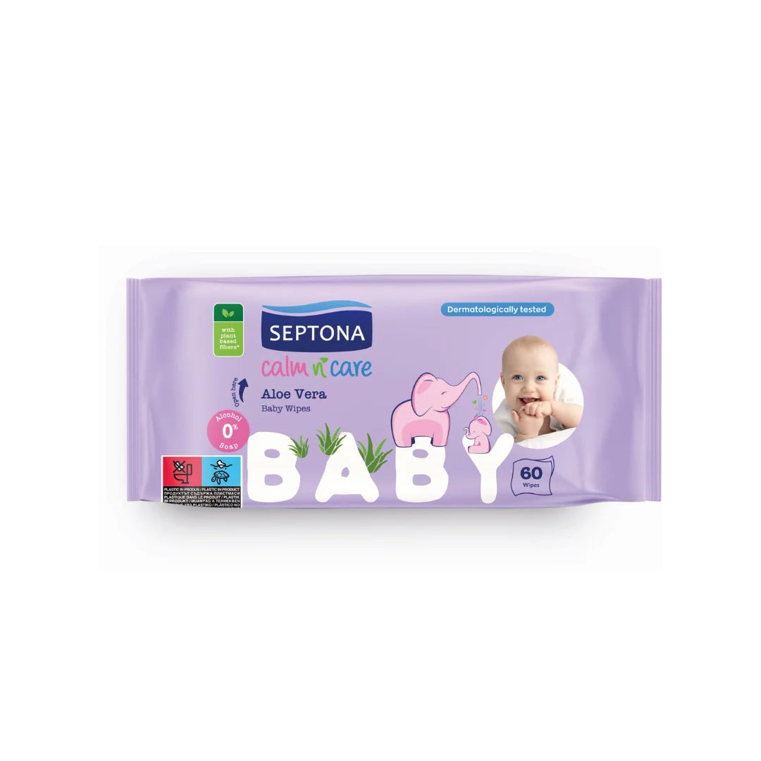 Septona Baby Wipes Aloe Vera 60 pcs