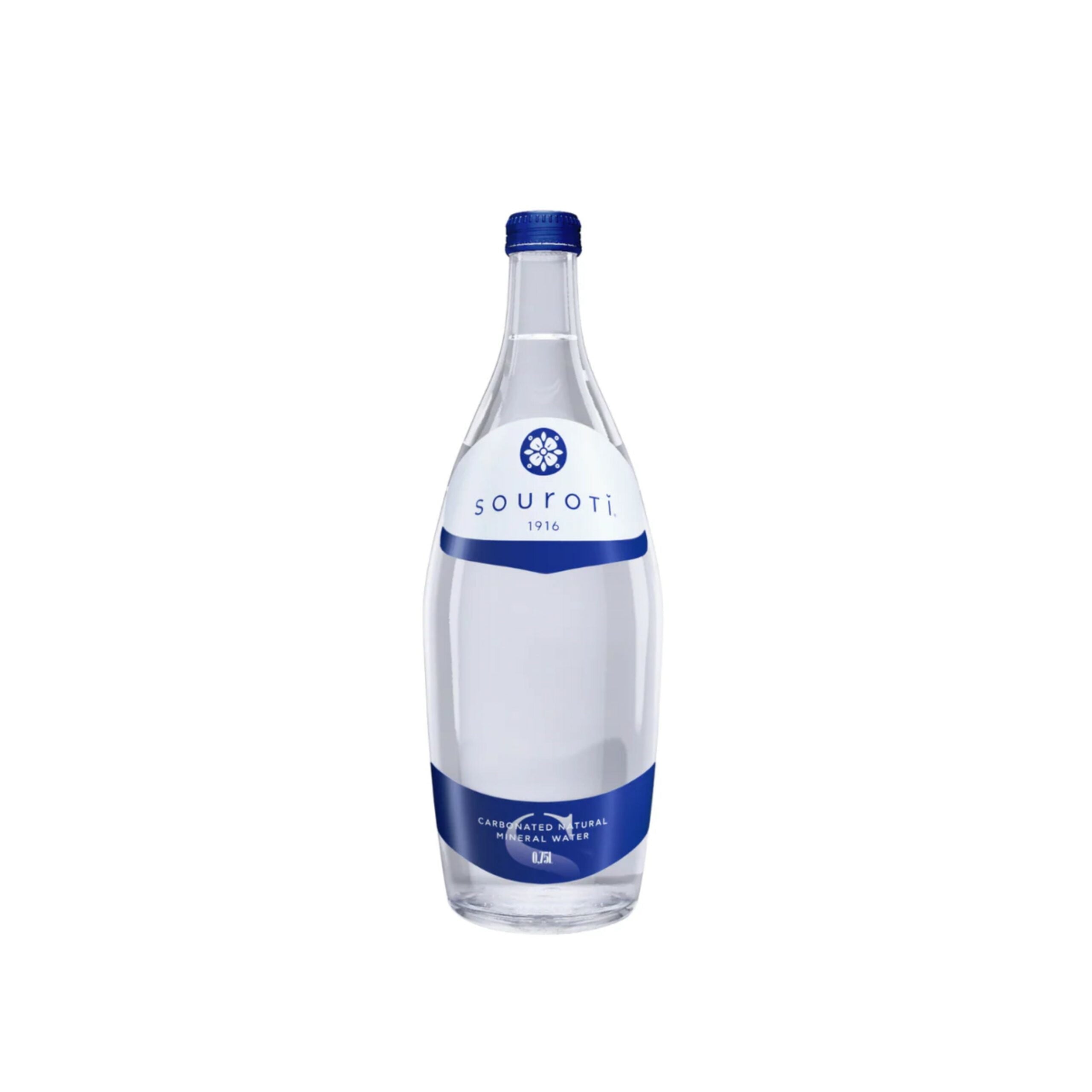 SOUROTI Carbonated Natural Mineral Water 750ml - Plain