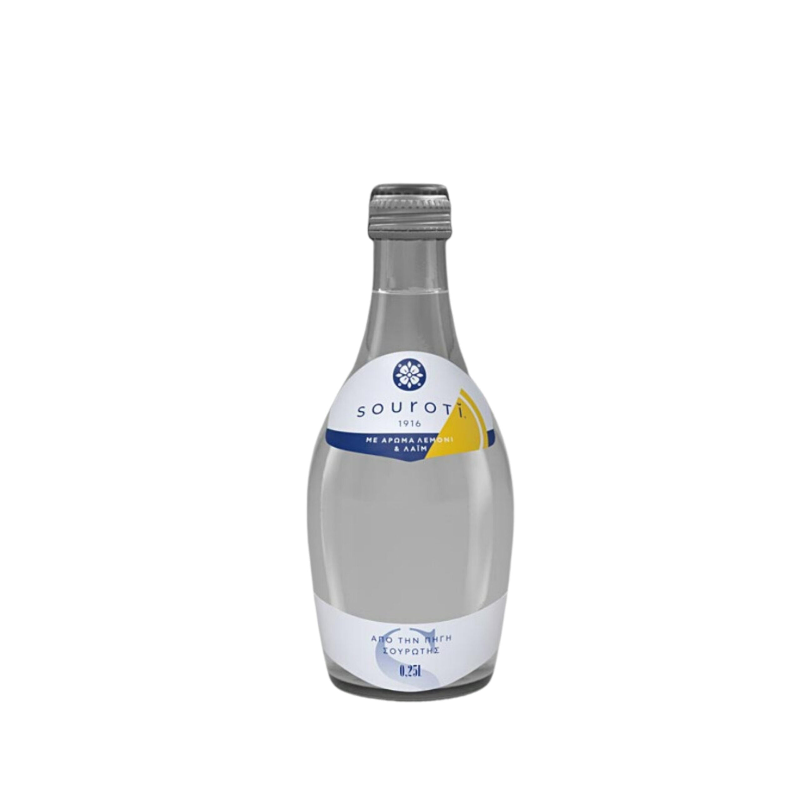 SOUROTI Carbonated Natural Mineral Water 250ml - Lemon & Lime