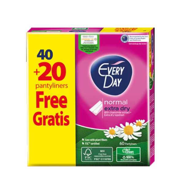 EVERYDAY EXTRA DRY NORMAL 40+20 FREE