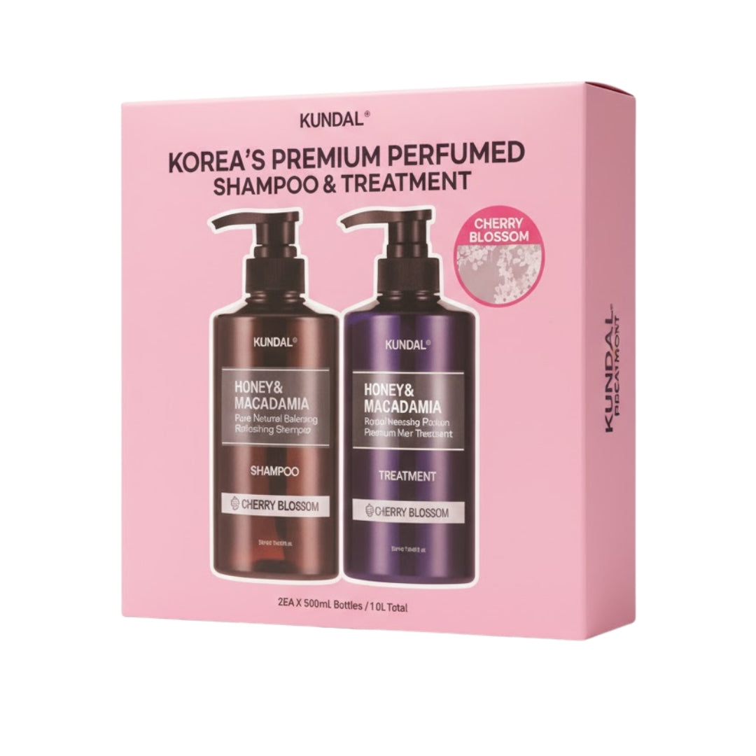 HONEY AND MACADAMIA SHAMPOO+TREATMENT 500ML -cherry blossom