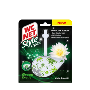 WC NET Toilet Block Style Crystal Green Exotic 1pc