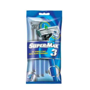 Supermax Twin Blades with strip long handle disposable 5 bag
