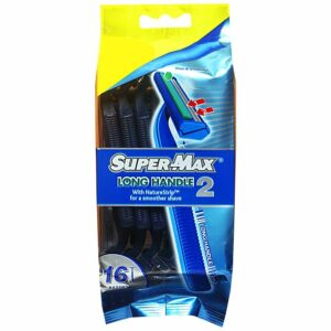 Supermax twin blades with strip comfort grip dispo 10+6 free