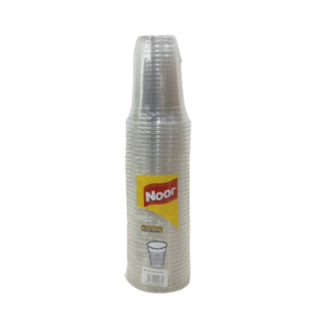 NOOR CLEAR PLASTIC CUP 500 ML 40 CUPS